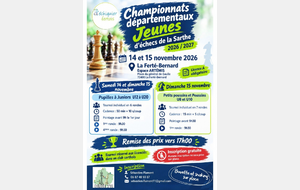 ♟️ Championnats départementaux Jeunes d’échecs de la Sarthe