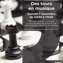 Animation échecs à la médiathèque de Sablé-sur-Sarthe le 07 Novembre 2026